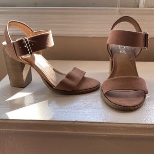 Mauve Suede Heels - 6